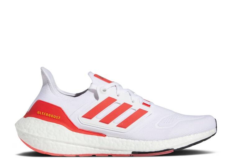 Кроссовки Adidas ULTRABOOST 22 'WHITE VIVID RED', белый кроссовки adidas ultraboost supernova dna white vivid red белый