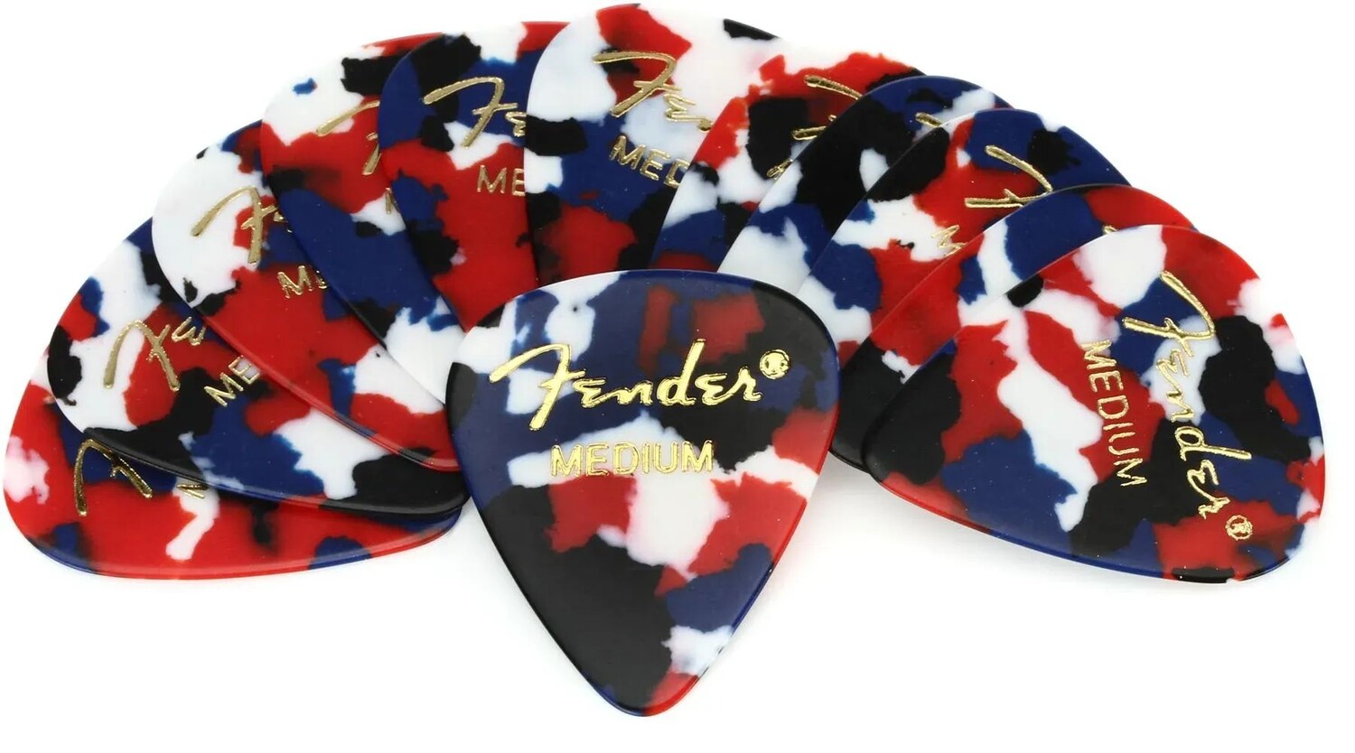 

Целлулоидные медиаторы Fender 351 Shape Classic — средние конфетти, 12 шт.