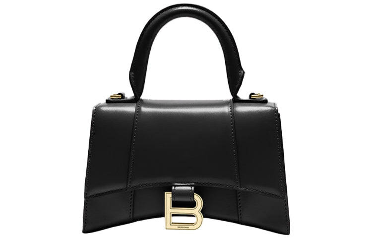 

Сумка Balenciaga Hourglass XS с верхней ручкой, черный