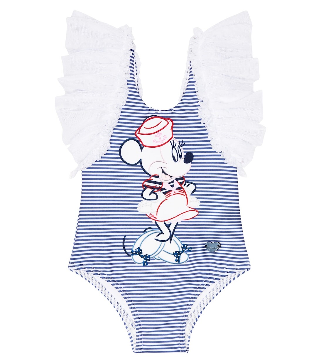 

Купальник baby x disney в полоску с оборками Monnalisa, мультиколор