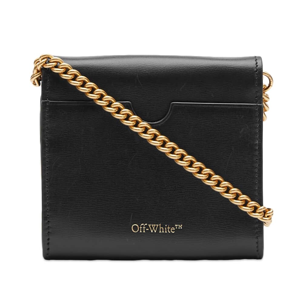 

Off-White Кошелек Jitney Vanity на цепочке, черный