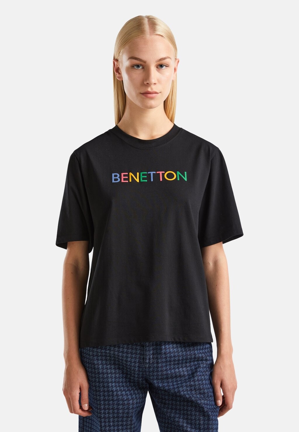 

Футболка с принтом United Colors of Benetton, черный