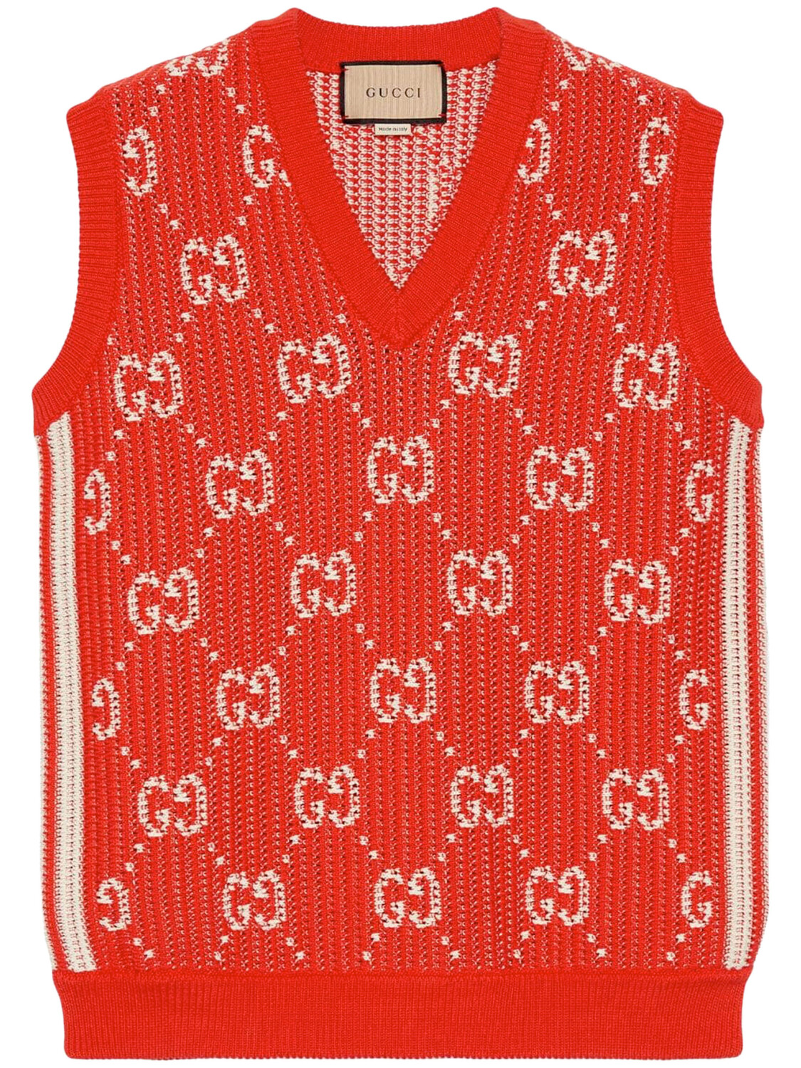 

Жилет Gucci GG cotton knit, красный