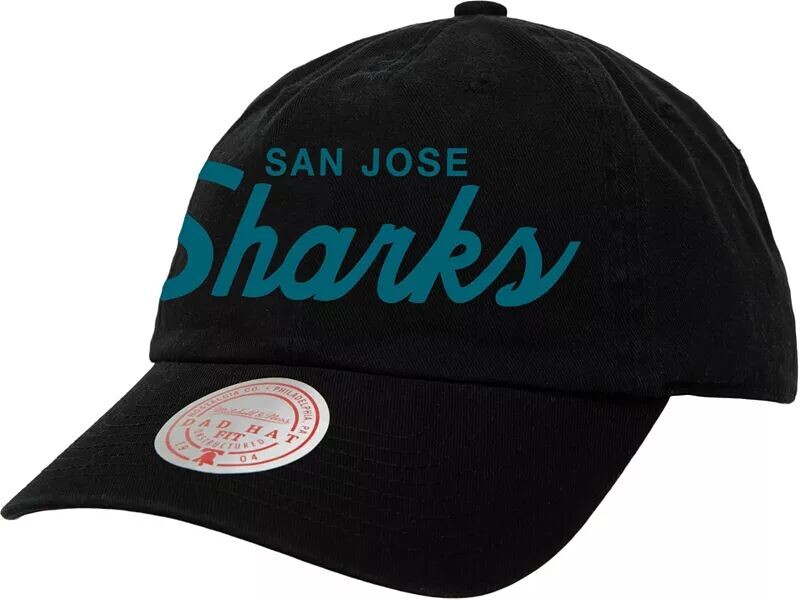 

Регулируемая кепка для папы с надписью Mitchell & Ness San Jose Sharks