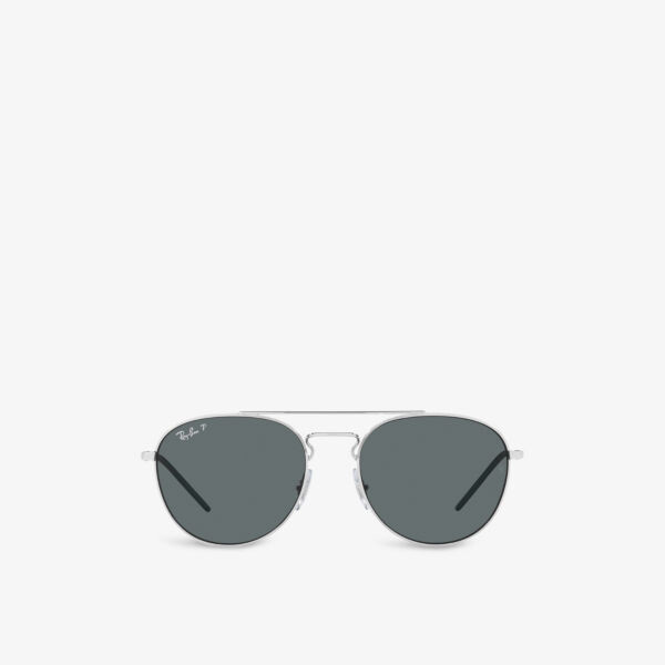 

RB3589 Солнцезащитные очки Phantos в металлической оправе Ray-Ban, серебряный