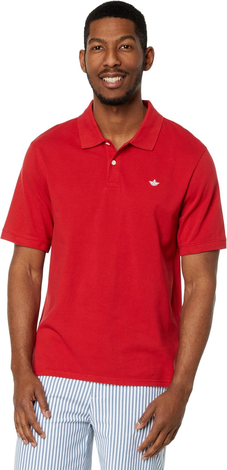 

Рубашка-поло Slim Fit Rib Collar Polo Dockers, цвет Cherry Bomb