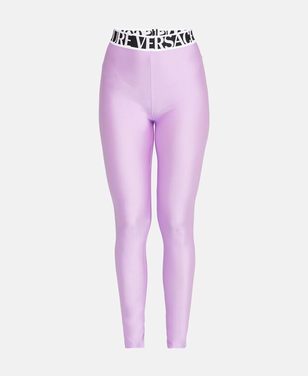 

Леггинсы Versace Jeans Couture, лиловый