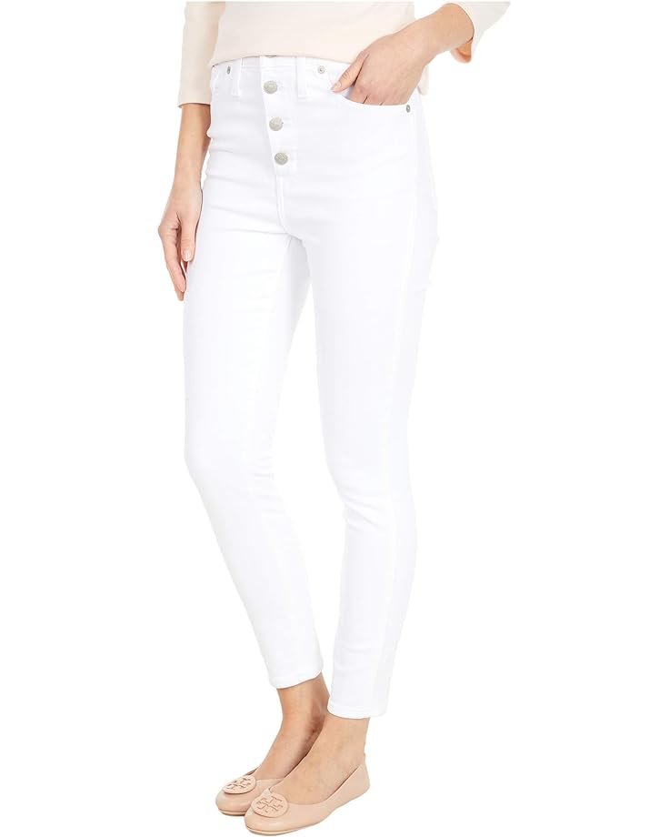 Джинсы Madewell 10 High-Rise Skinny Crop Jeans in Pure White: Button-Front Edition, цвет Pure White
