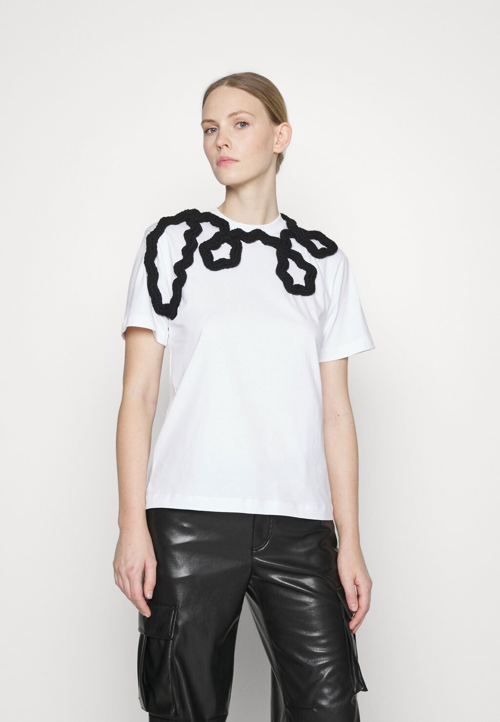 

Футболка с принтом Christopher Kane, белый