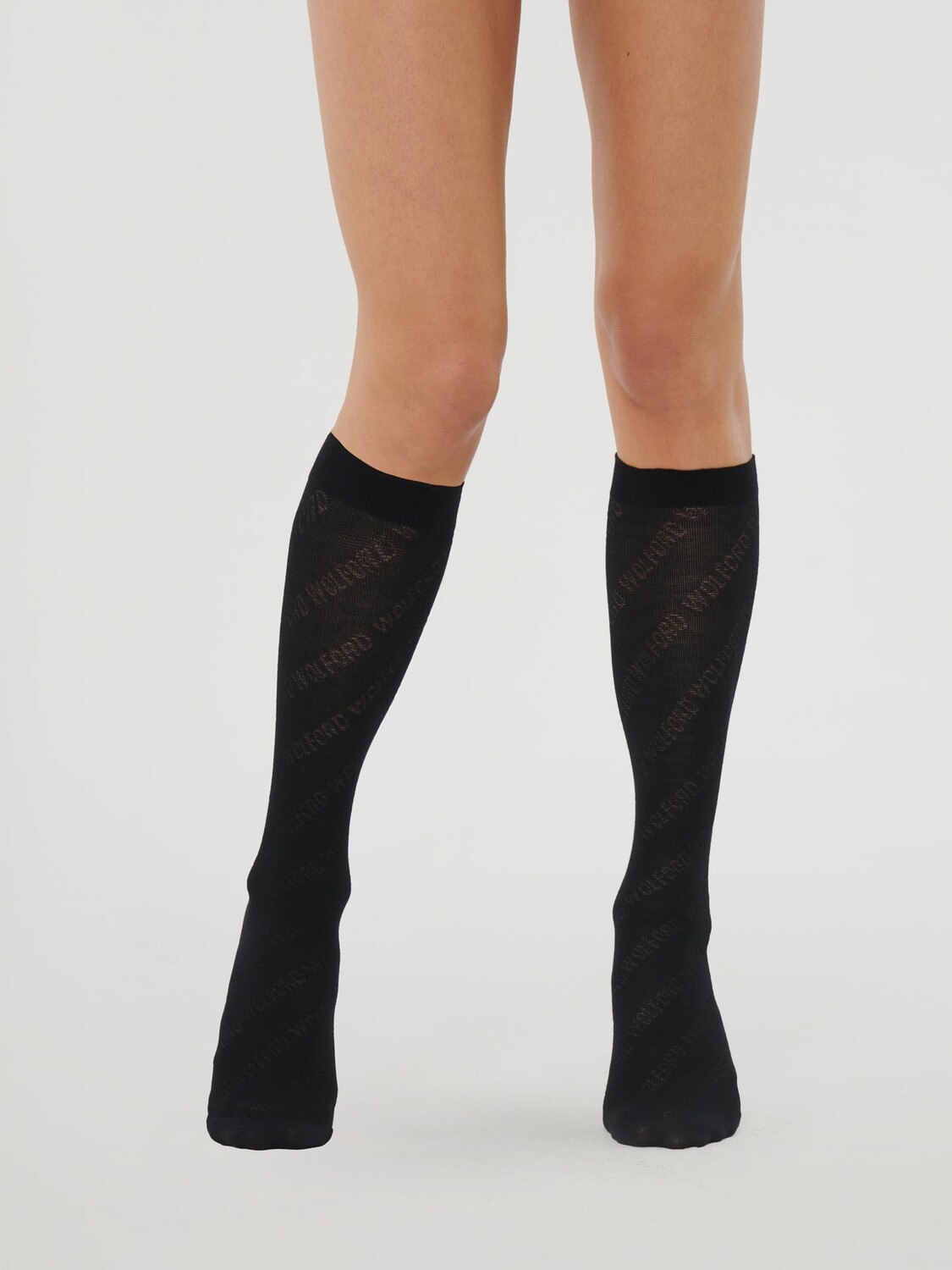 

Поддерживающее колено с логотипом Merino Wolford, черный