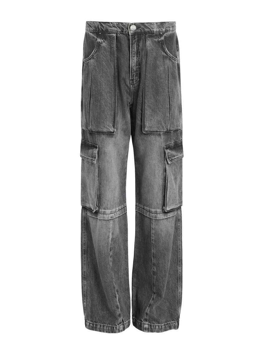 

Джинсы AllSaints Loose fit Cargo Jeans ECHO, черный деним