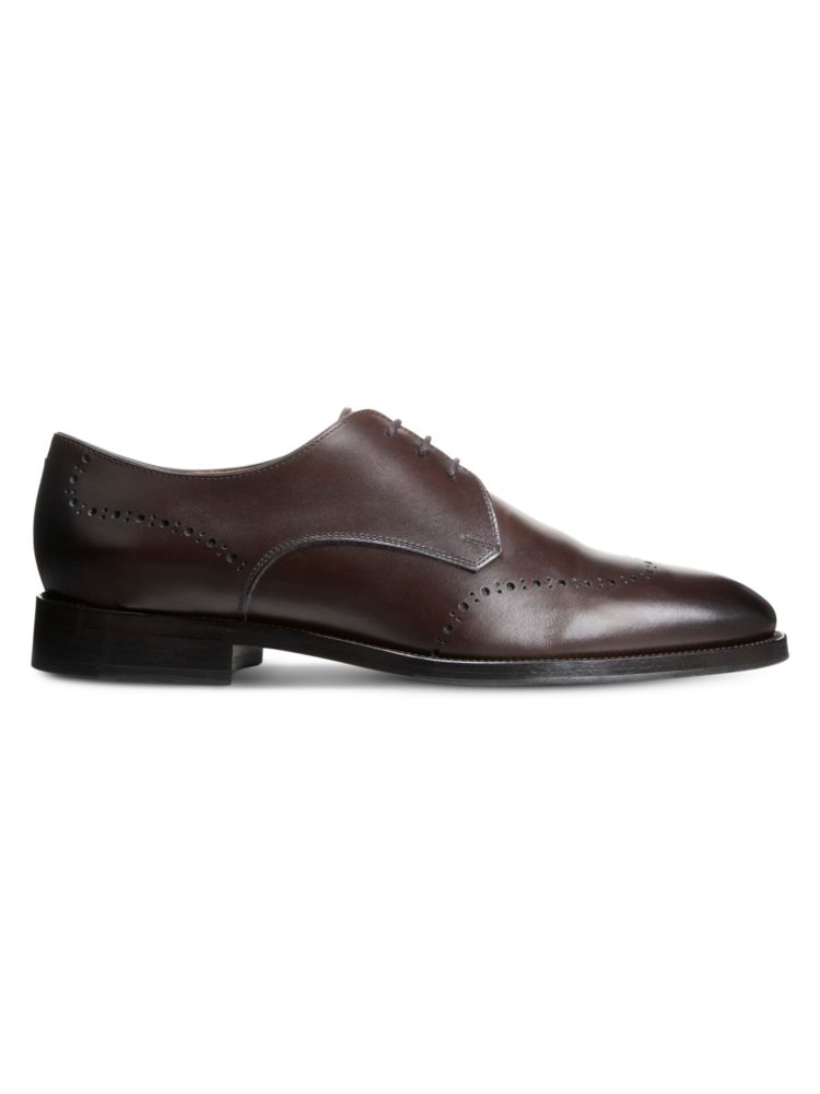 

Кожаные туфли дерби броги Lucca Allen Edmonds, цвет Dark Brown