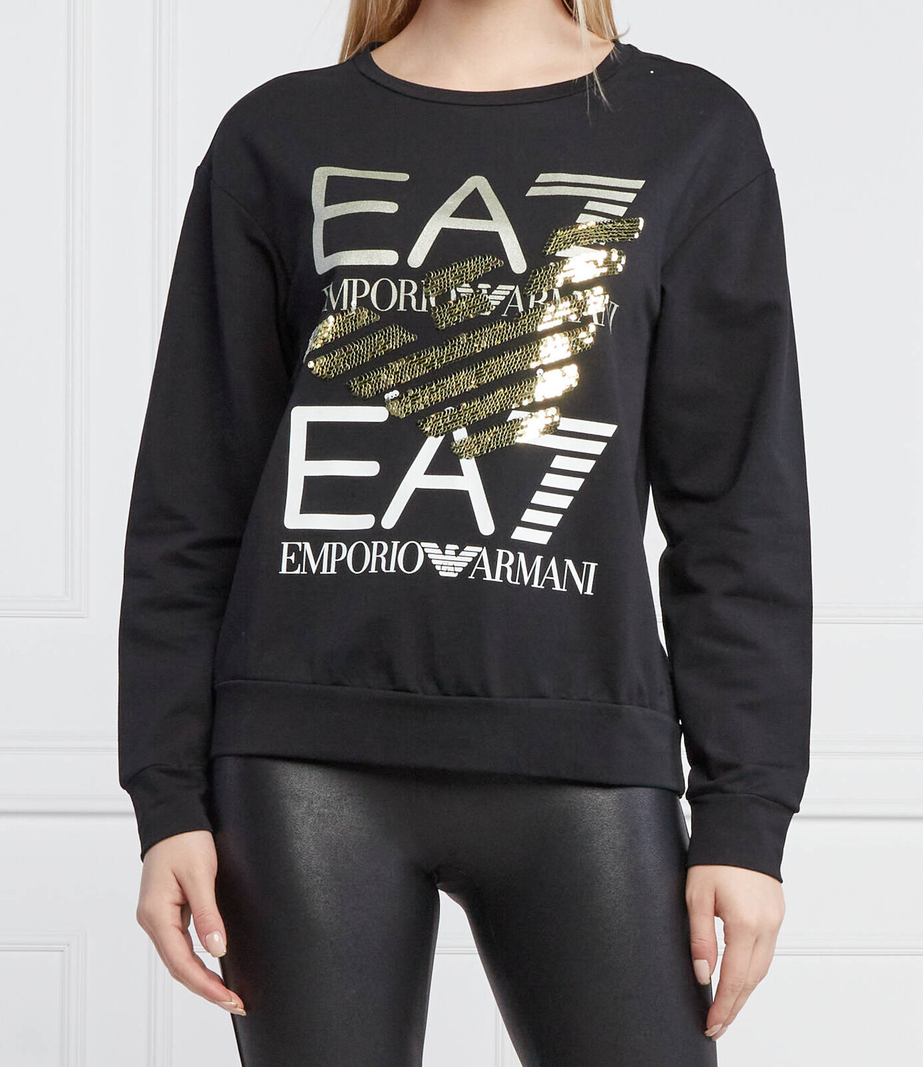 

Толстовка EA7 regular fit, черный