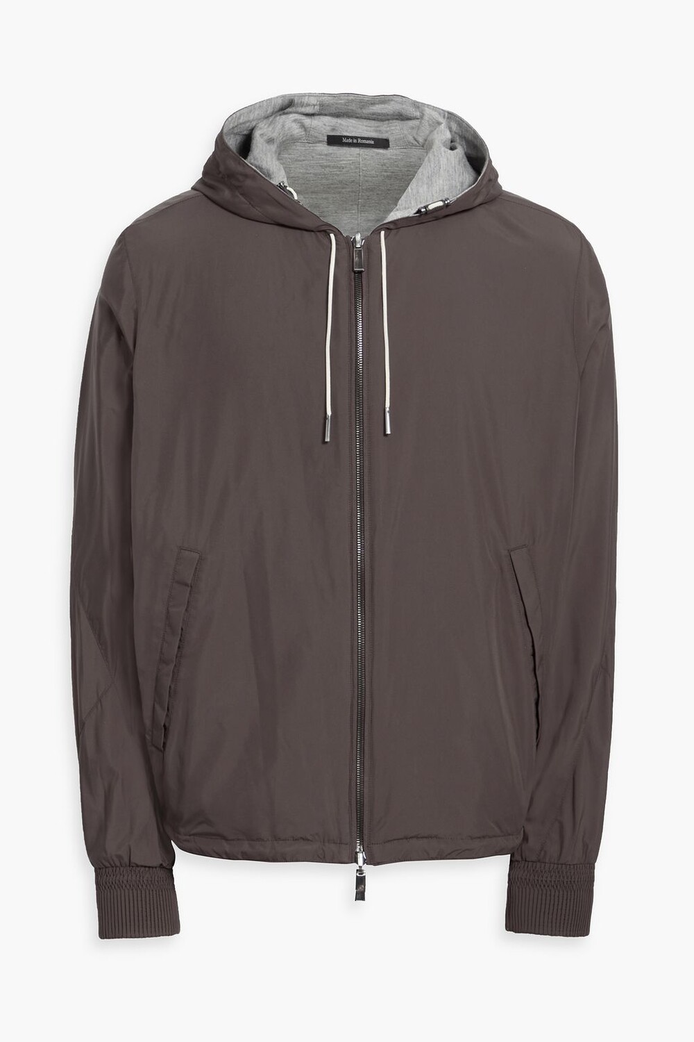 

Двусторонняя куртка с капюшоном ZEGNA, серо-коричневый