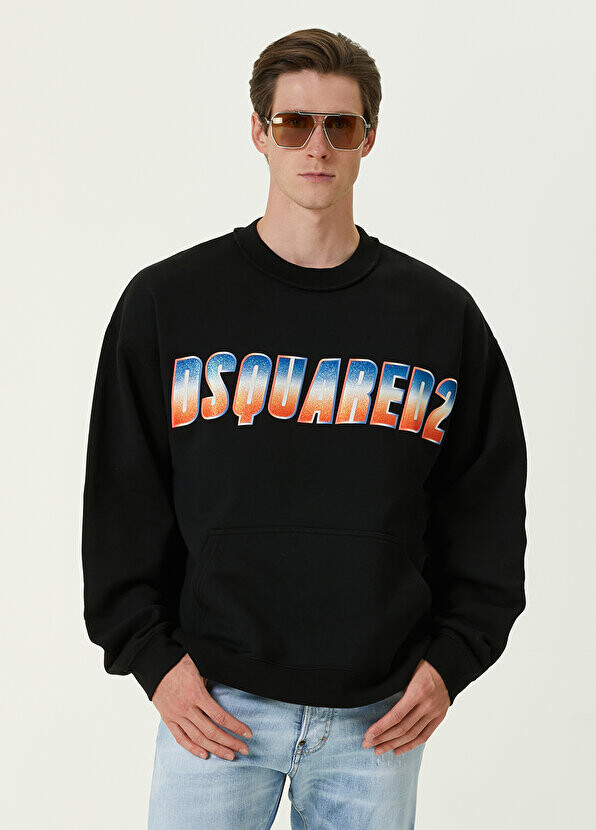 

Черный свитшот с логотипом herca Dsquared2