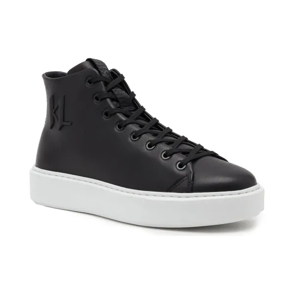 

Кожаные кроссовки maxi kup monogram injekt Karl Lagerfeld, черный