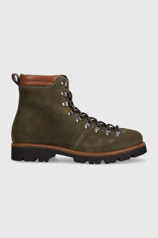 

Замшевые ботинки HILFIGER W MIX SUEDE HOOKS BOOT Tommy Hilfiger, зеленый