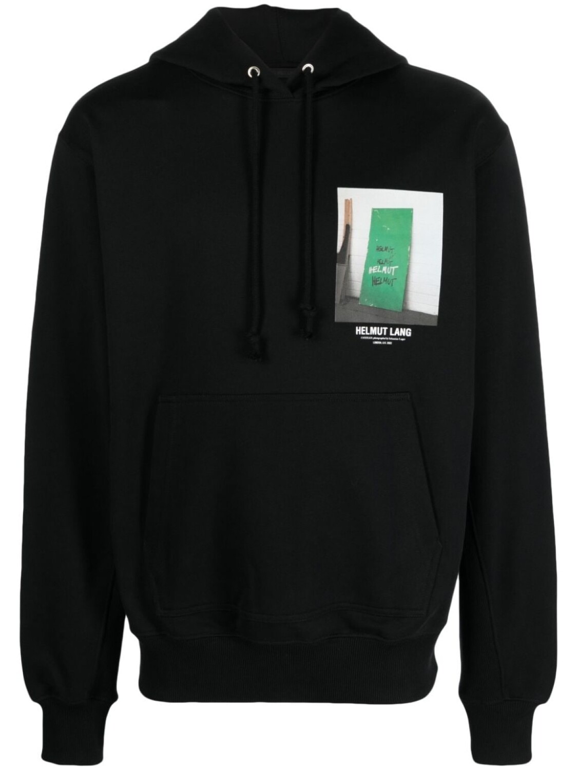 

Helmut Lang худи с фотопринтом, черный