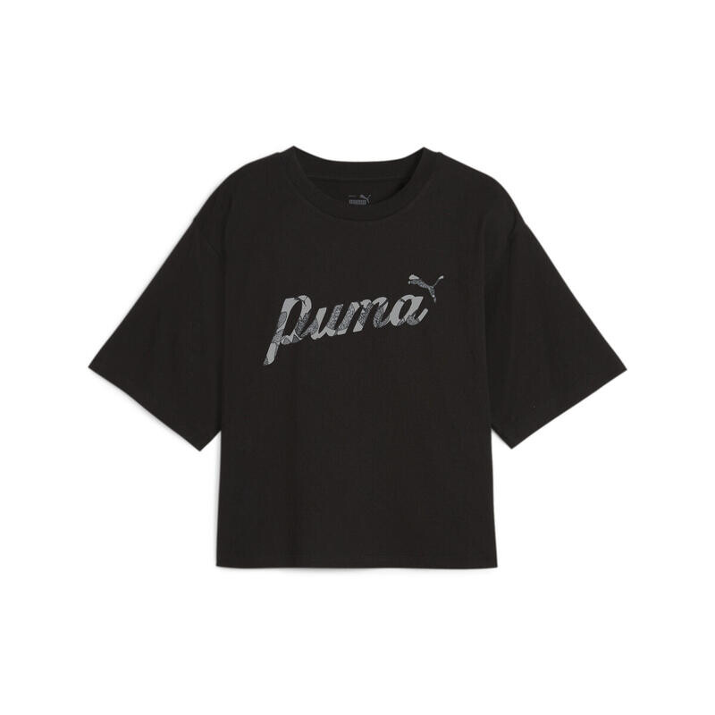 

Женская короткая футболка BLOSSOM с рисунком PUMA Black