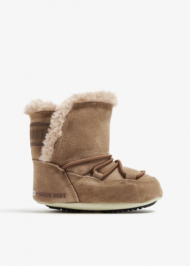 

Ботинки Moon Boot Crib Suede, коричневый