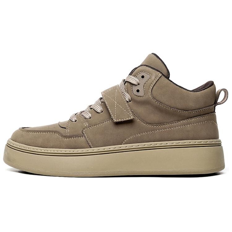 

Кроссовки Jeep Skateboarding Shoes Men Mid-top Brown, коричневый