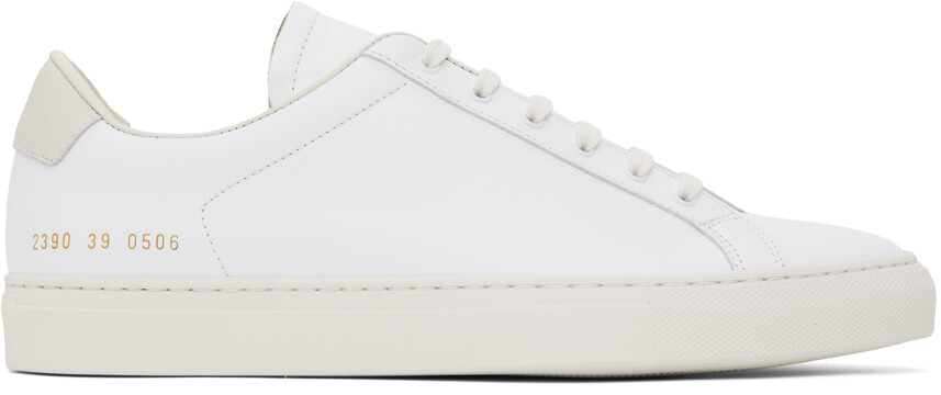 

Общие проекты Белые ретро кроссовки Common Projects