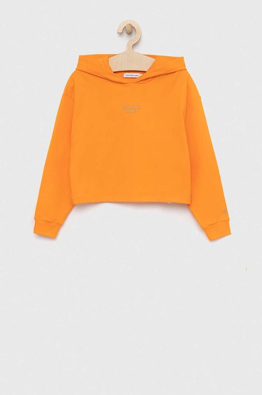 Детская толстовка Calvin Klein Jeans, оранжевый