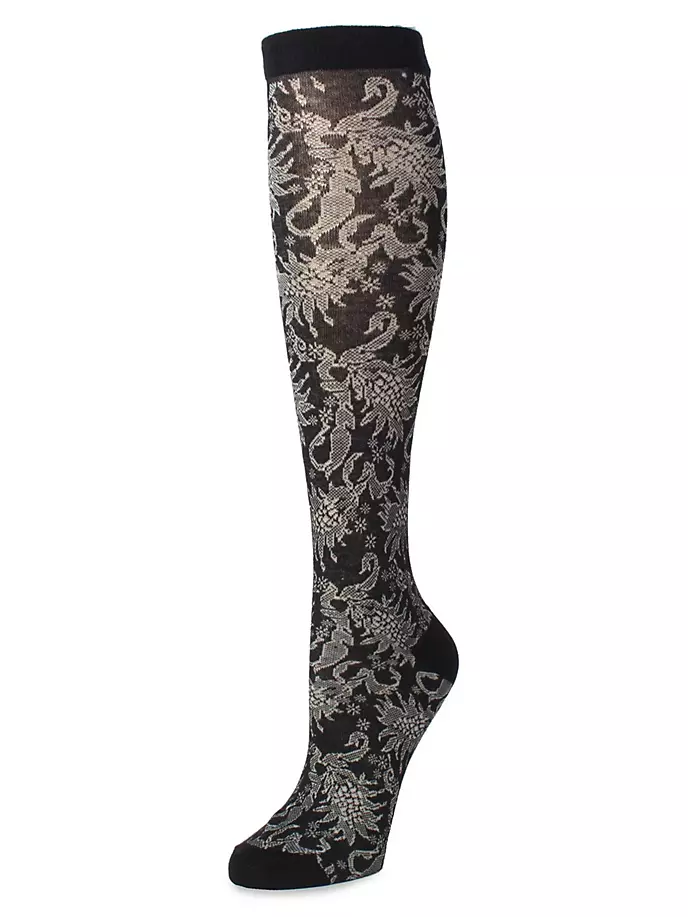 

Носки до колена Raven Natori, черный
