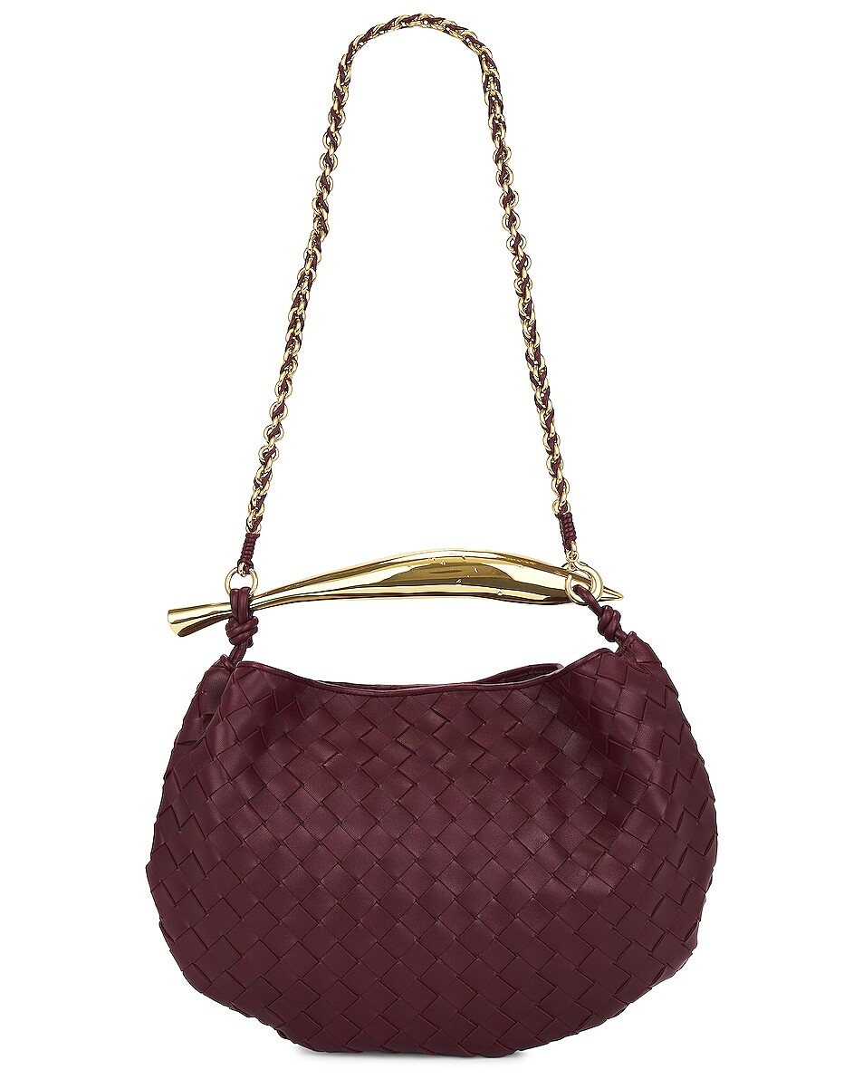 

Сумка кросс-боди Bottega Veneta Small Sardine, цвет Barolo & Brass