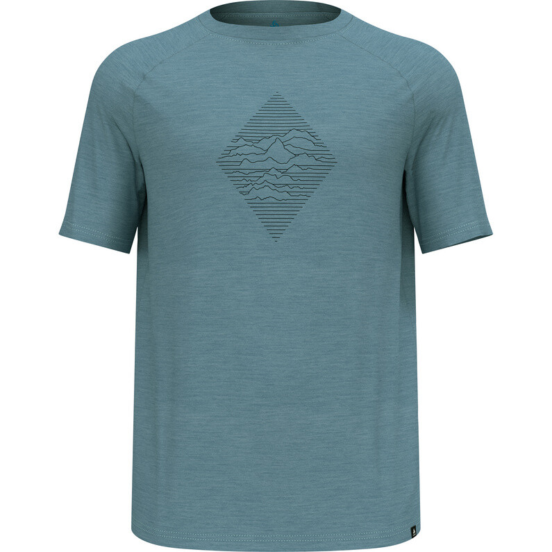 

Мужская футболка из мериноса Tencel 130 Peaks Odlo, синий
