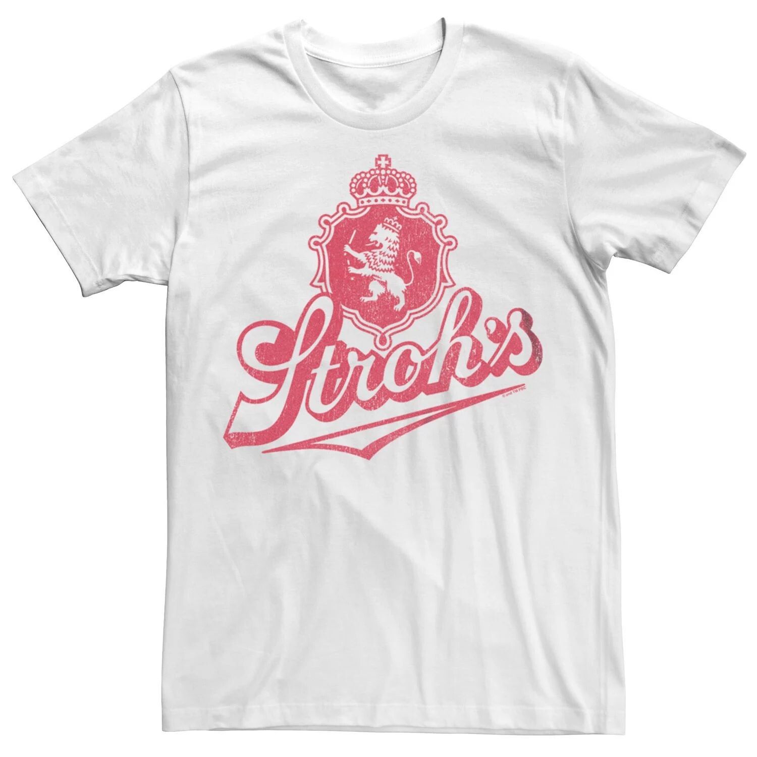 

Мужская футболка с рисунком Pabst Stroh's Crest Licensed Character