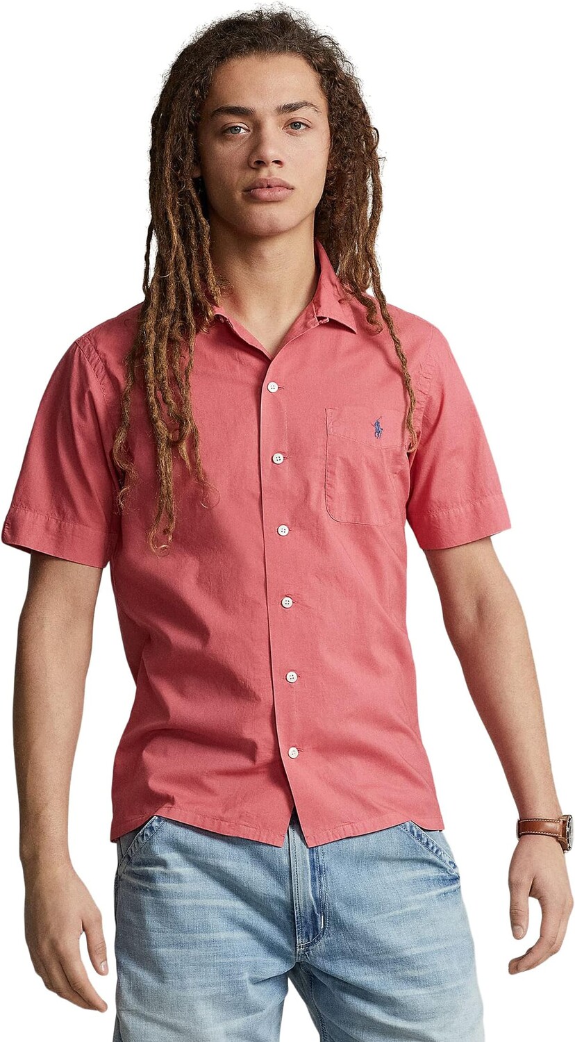

Классическая тканая рубашка Camp Polo Ralph Lauren, цвет Adirondack Berry