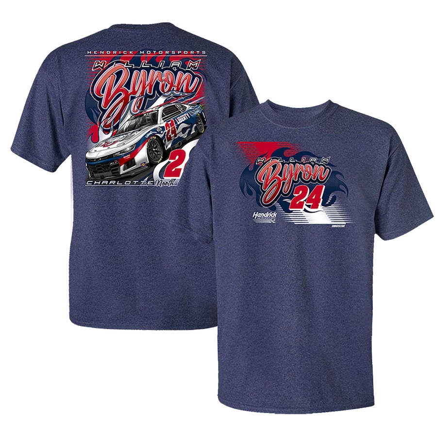 

Футболка с коротким рукавом Hendrick Motorsports Team Collection William Byron, нави