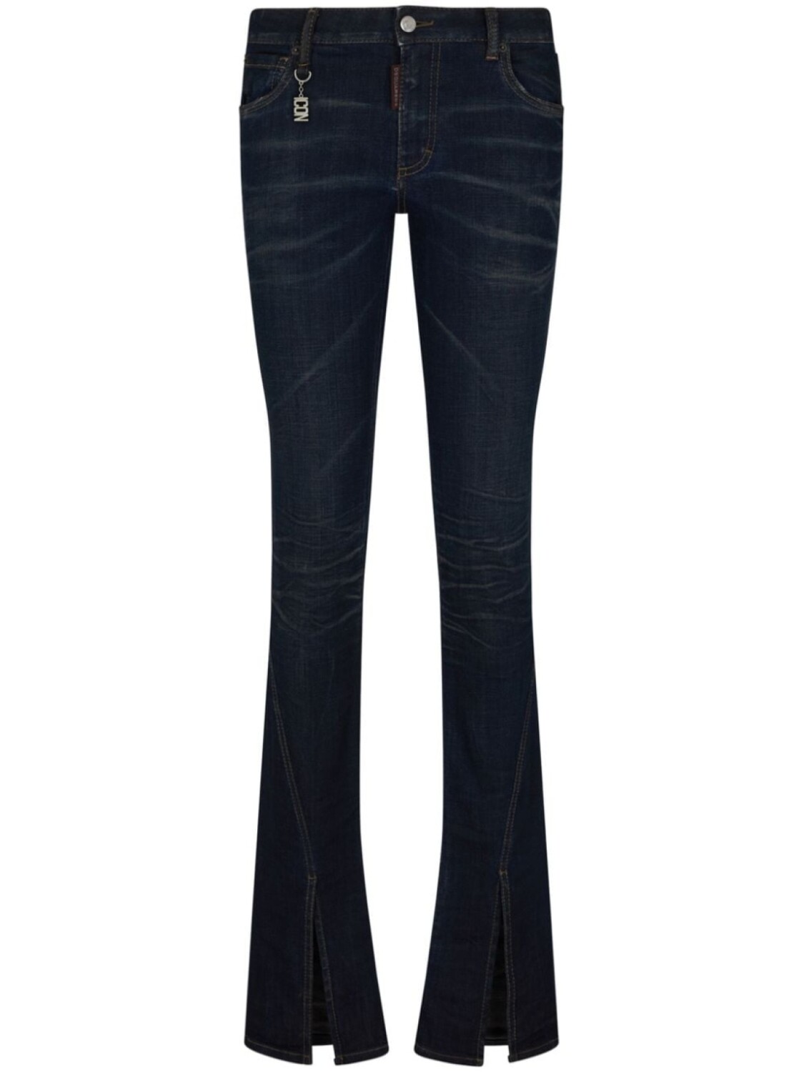 

Dsquared2 расклешенные джинсы с подвеской Icon, синий