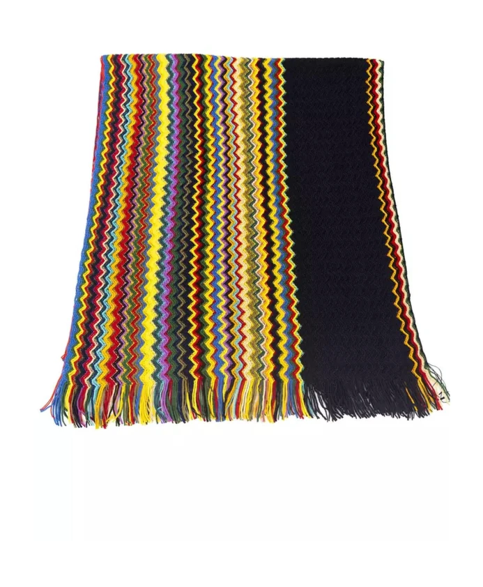 

Шарф из шерсти с геометрической фантазийной бахромой Missoni, мультиколор