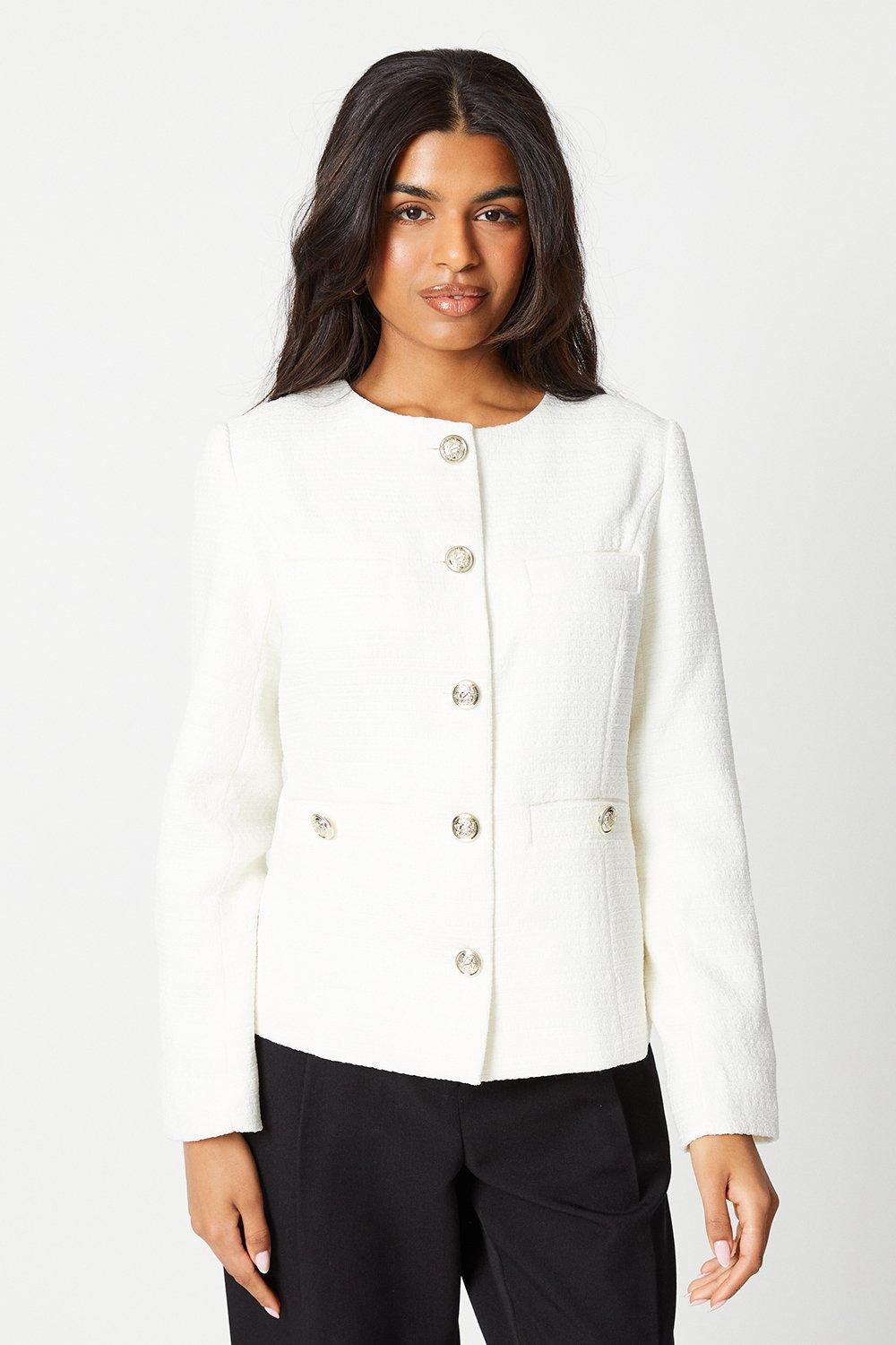 Куртка Petite Boucle Edge To Edge Wallis, белый пальто esprit collection curly boucle серый