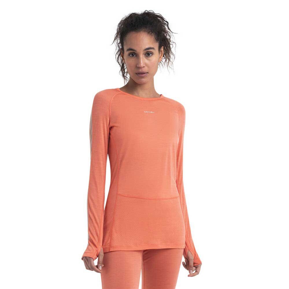 

Базовый слой Icebreaker Merino 125 ZoneKnit Crew Long, оранжевый
