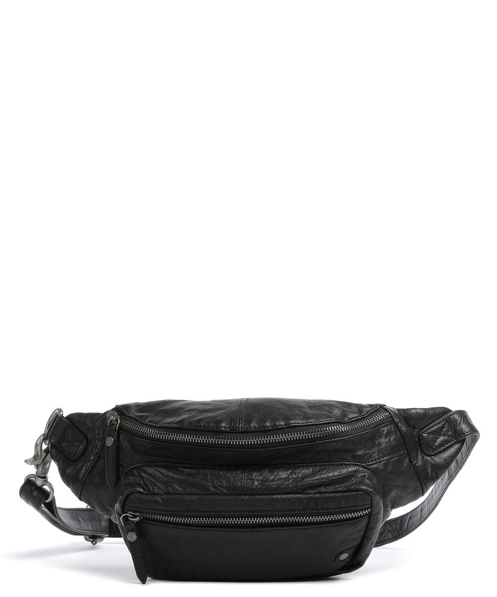 Повседневная шикарная поясная сумка из зернистой яловой кожи Depeche, черный цена и фото