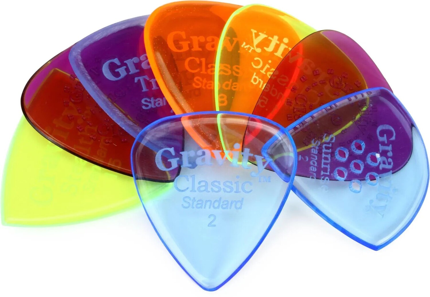 

Набор Gravity Picks Variety Pack (8 шт.) — тонкий/средний