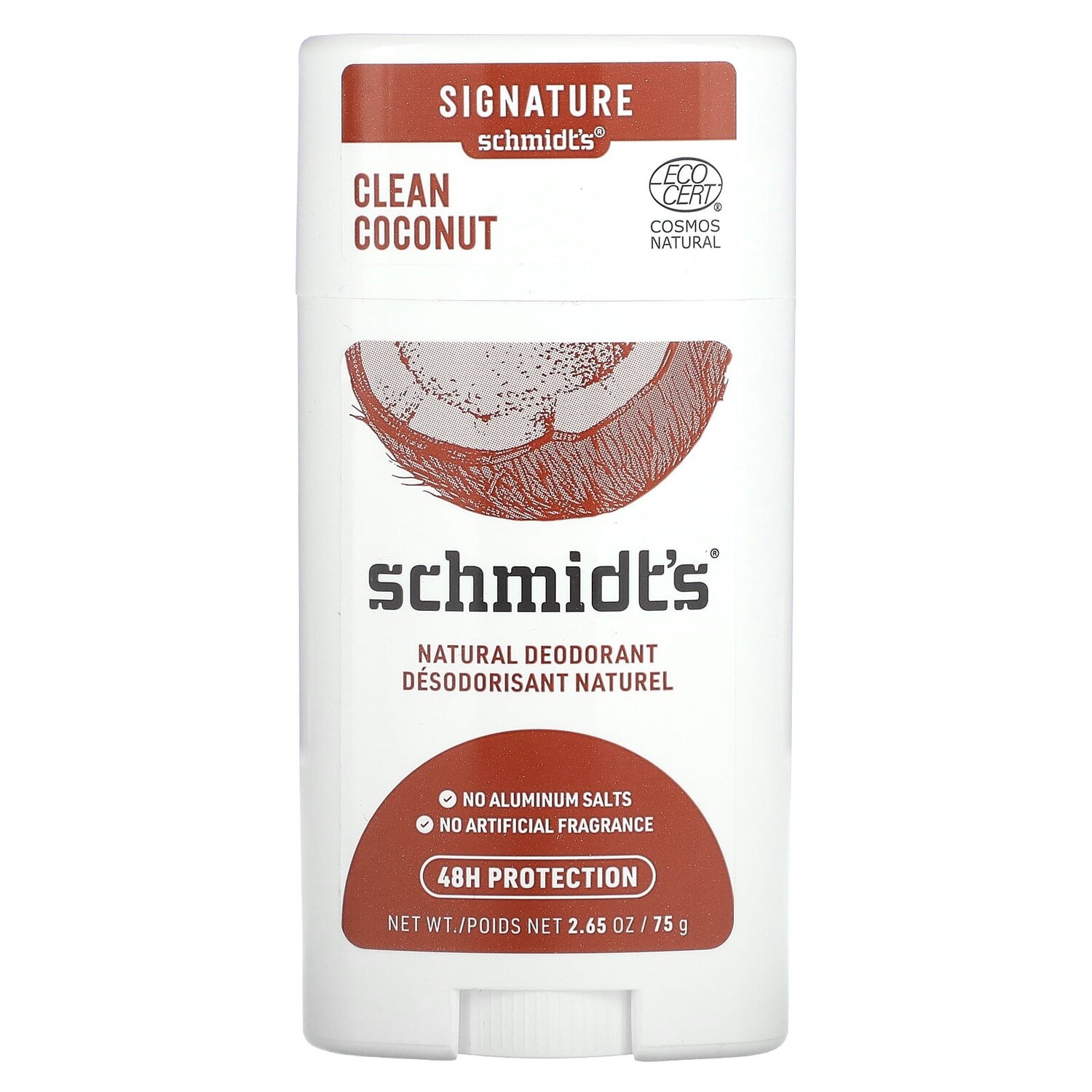 

Натуральный дезодорант, чистый кокос, 75 г (2,65 унции), Schmidt's