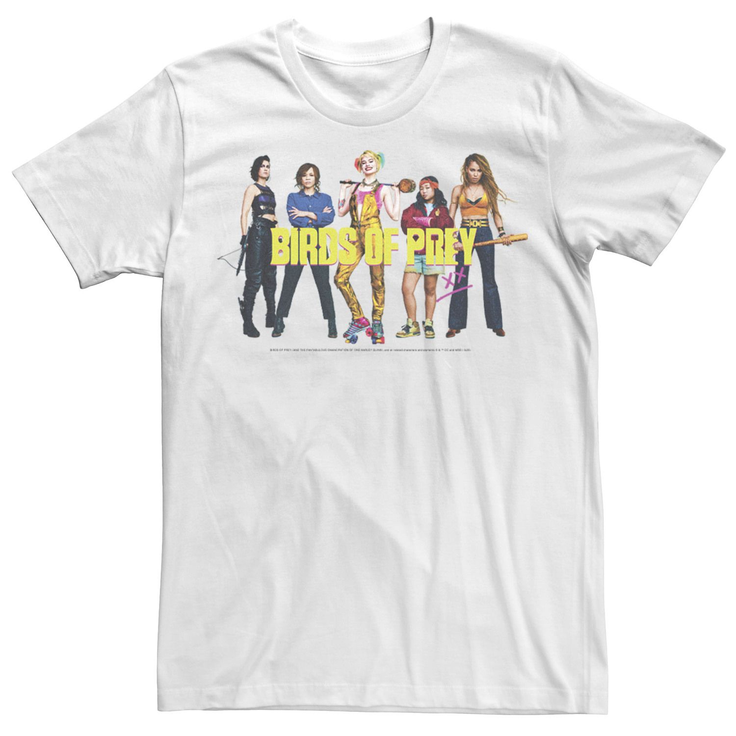цена Мужская футболка с групповым портретом для девочек «Хищные птицы» DC Comics