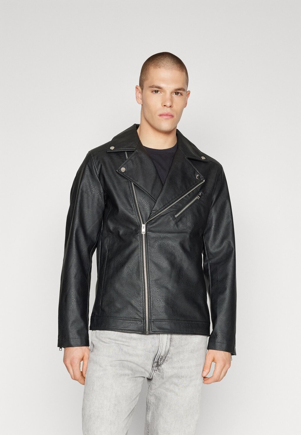 

Куртка из искусственной кожи JJROCKY BIKER JACKET Jack & Jones, черный