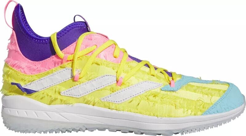 

Adidas Мужские бейсбольные кроссовки adizero Afterburner 9 NWV Hispanic Heritage Turf, фиолетовый/белый