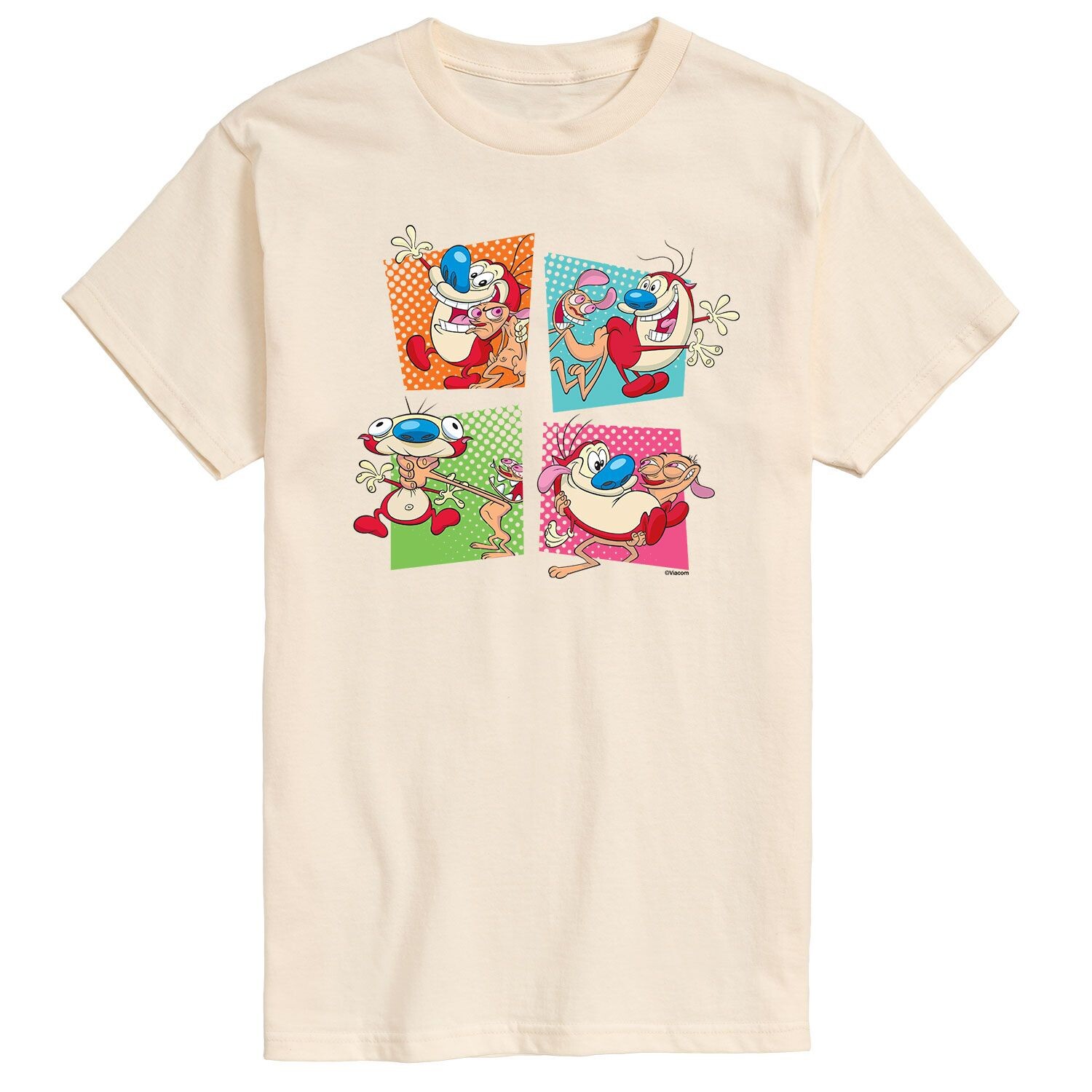 

Мужская футболка Ren & Stimpy с абстрактными рамками Licensed Character