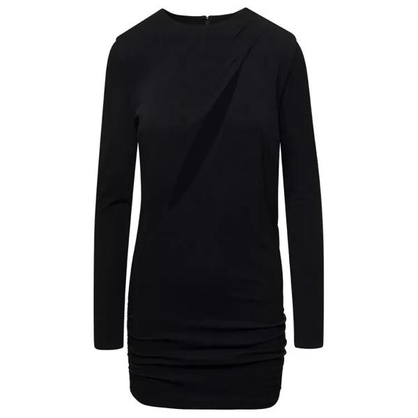 

Платье fitted minidress with cut-out detail in visc Versace, черный