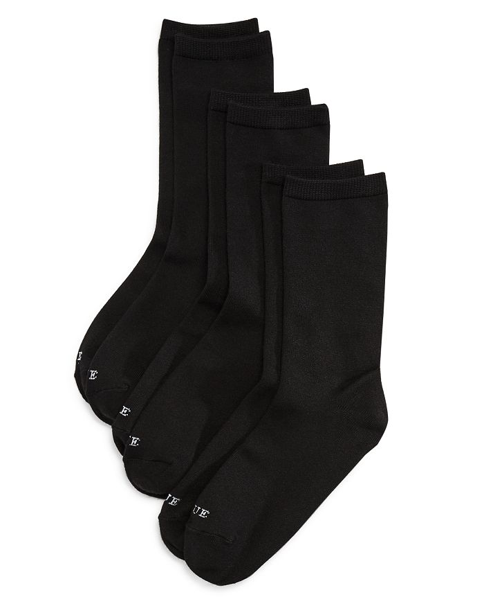 Супермягкие носки с круглым вырезом, комплект из 3 шт. HUE 30pcs pack black