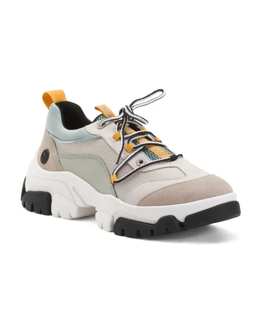 

Низкие кроссовки на шнуровке Timberland, синий/бежевый
