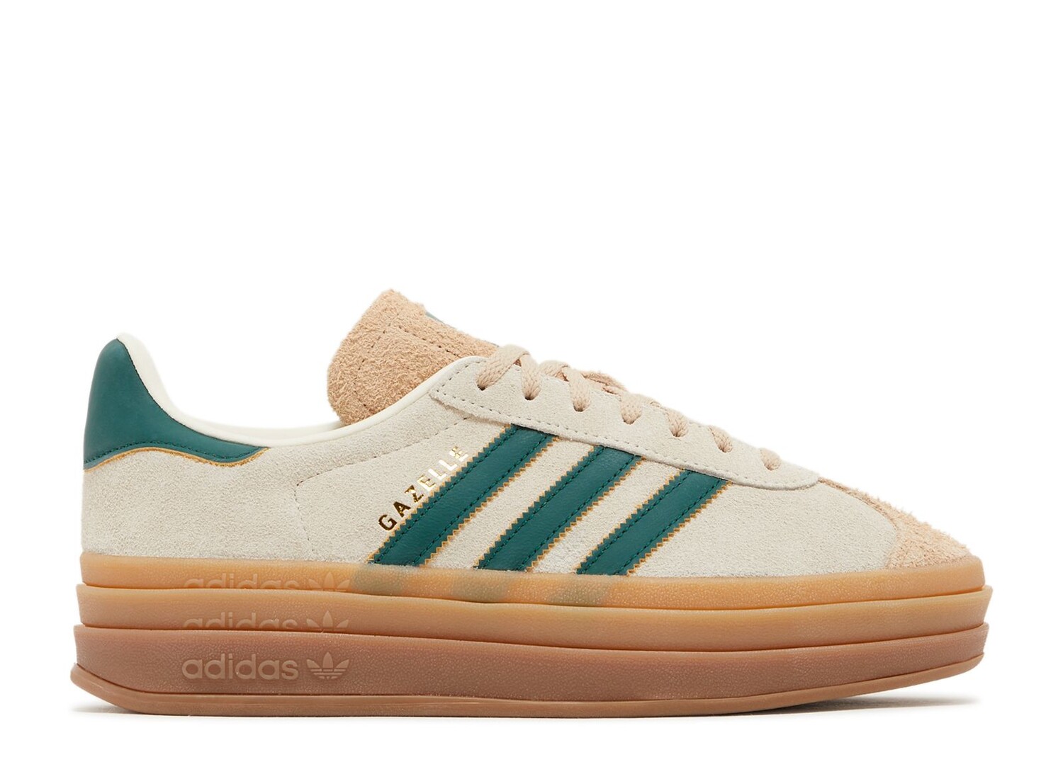 

Кроссовки adidas Wmns Gazelle Bold 'Cream Collegiate Green', кремовый, Бежевый