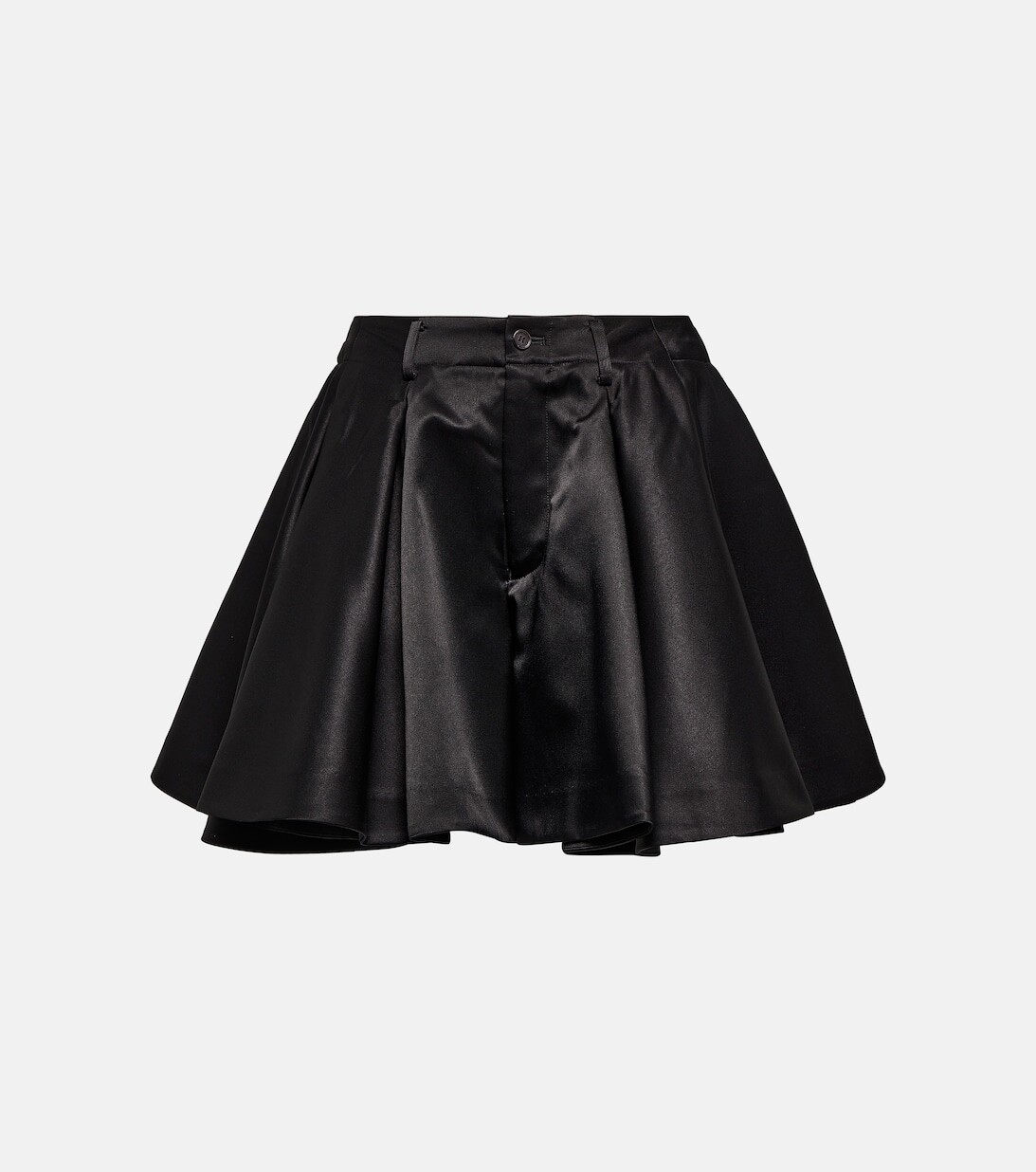 

Атласные шорты с высокой посадкой NOIR KEI NINOMIYA, черный