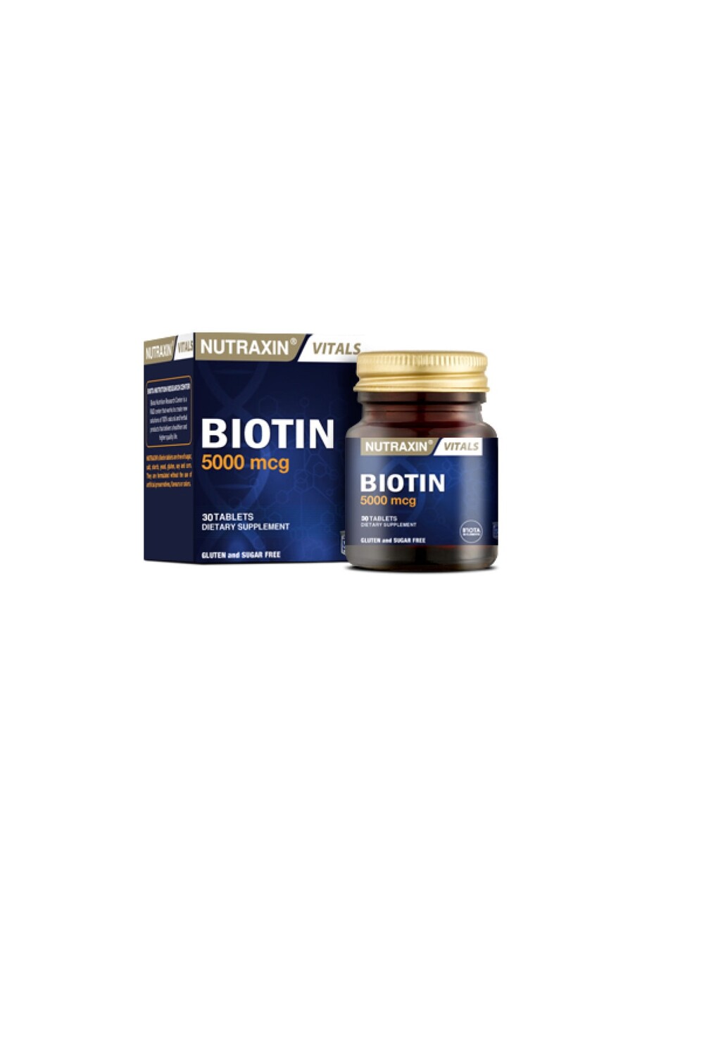 

Nutraxin Биотин 5000 мкг 30 таблеток